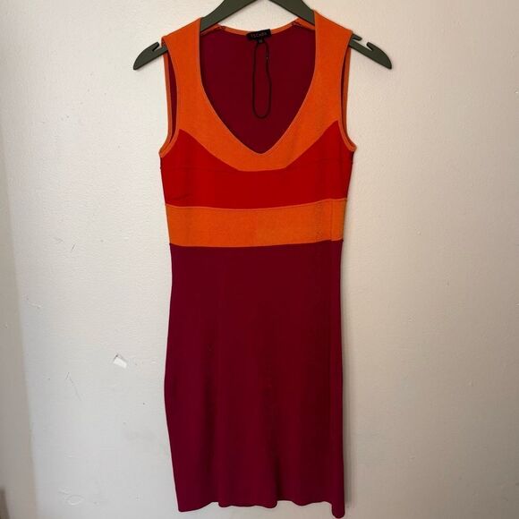 ESCADA Sleeveless Colorblock Dress Size 34 - Picture 1 of 4